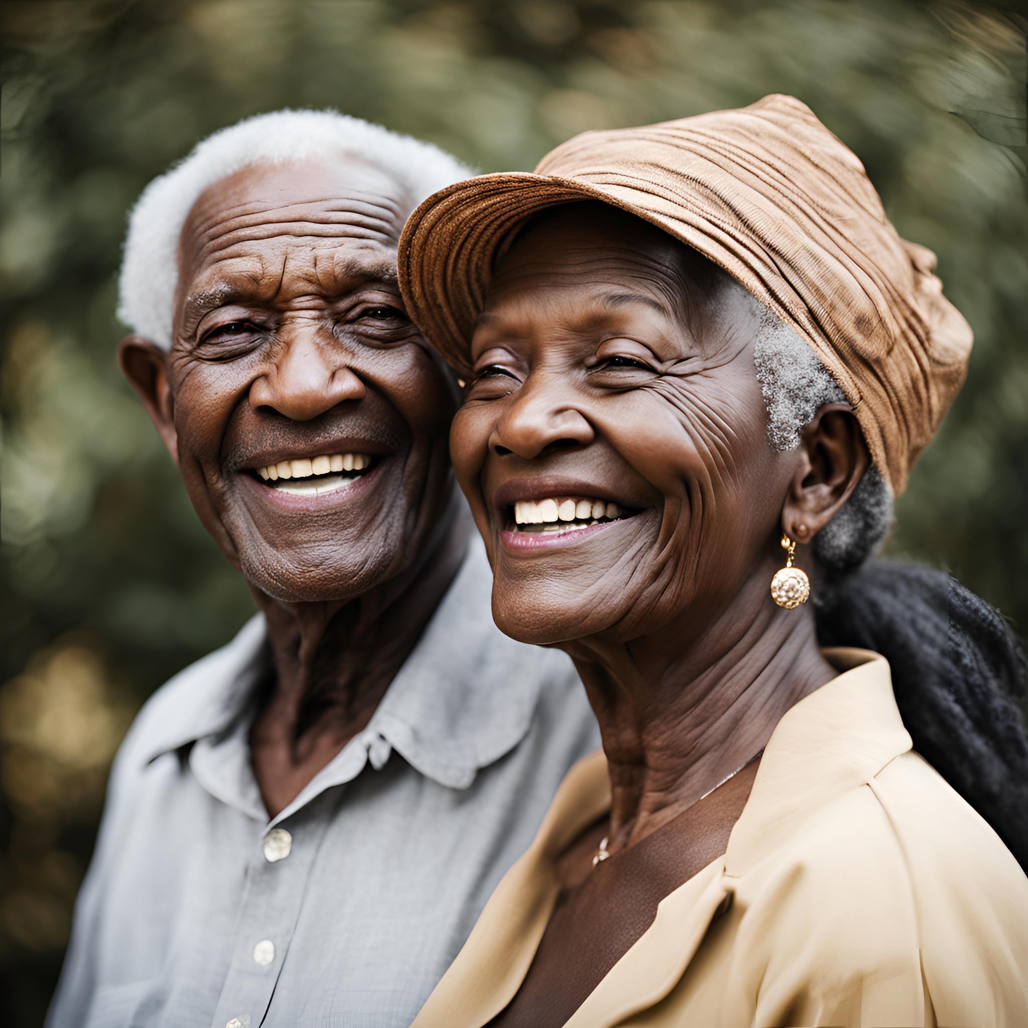 old black happy couple